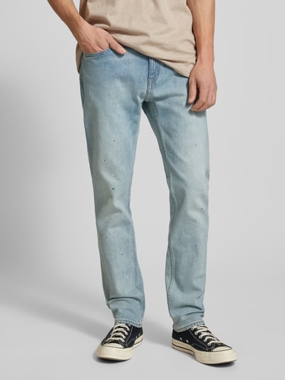 Hugo Blue Slim Fit Jeans im 5-Pocket-Design Modell 'Ash' Hellblau 4