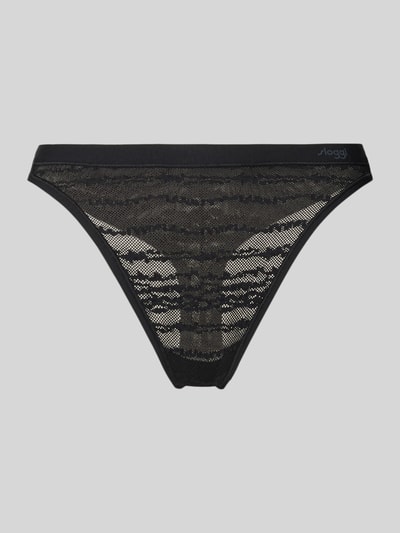 Sloggi String in Mesh-Optik Modell 'Lenzing’s Tencel™' Black 1