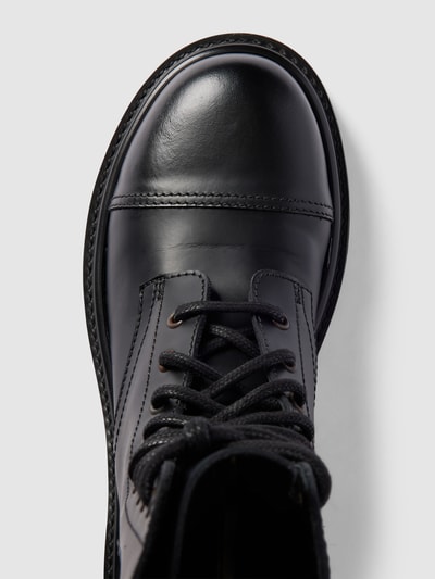 VETEMENTS Schnürboots aus Leder Schwarz 11