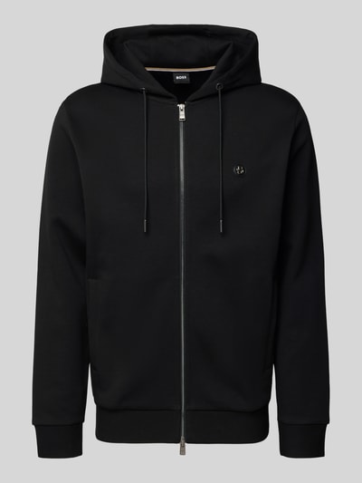 BOSS Regular fit sweatjack van katoenmix, model 'C-SPENCE 01' Zwart - 2