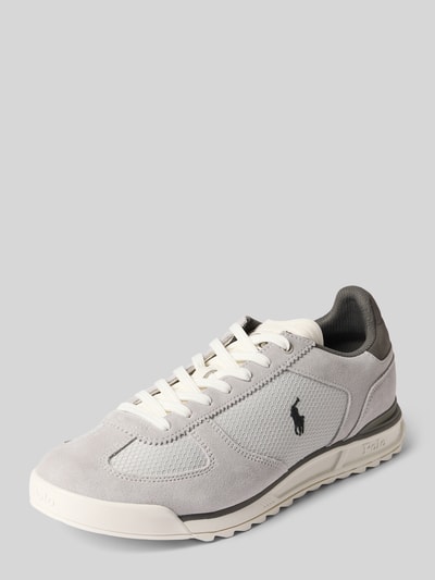 Polo Ralph Lauren Low Top Sneaker mit Logo Detail Mittelgrau 1