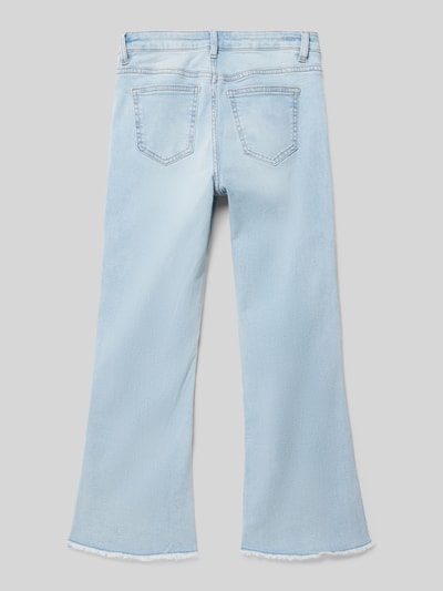 Mango Jeans mit ausgefranstem Saum Hellblau 3