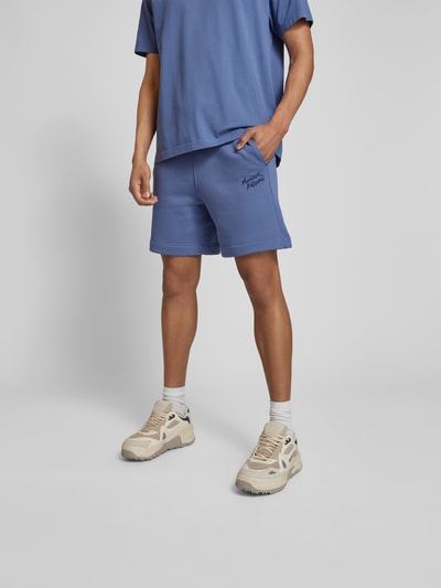 MAISON KITSUNE Sweatshorts mit Label-Stitching Royal 4