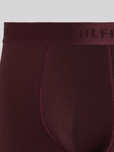 Tommy Hilfiger Trunks mit elastischem Logo-Bund im 3er-Pack Bordeaux 2