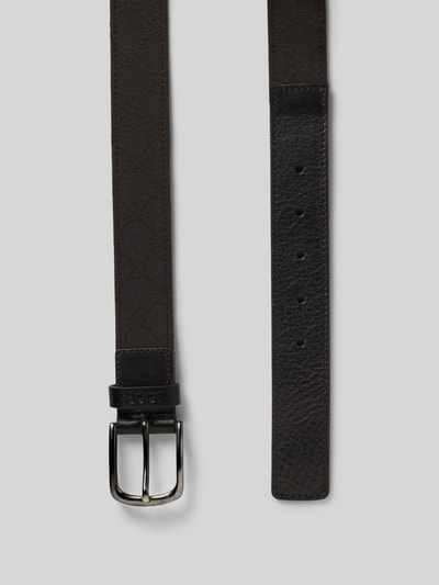 JOOP! Collection Gürtel mit Logo-Muster und Dornschließe Black 3