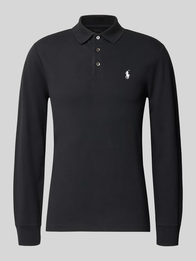 Polo Ralph Lauren Regular Fit Poloshirt mit Logo-Stitching Black 2