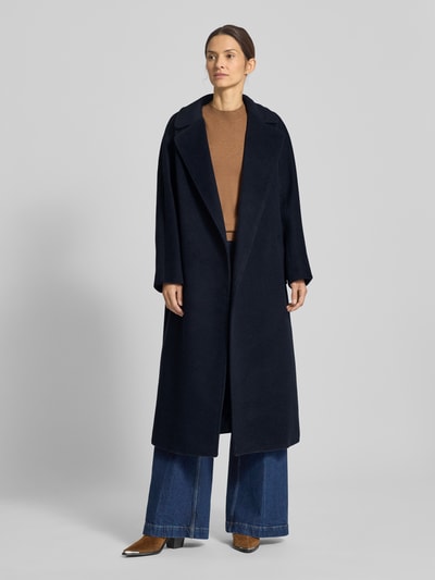 Weekend Max Mara Płaszcz wełniany o kroju regular fit z dodatkiem wełny z alpaki i moheru model ‘TEMPERA’ Granatowy 1