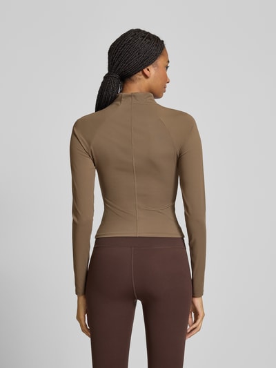 P.E Nation Longsleeve mit Label-Print Taupe 5