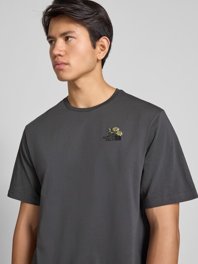 The North Face T-Shirt mit Label-Stitching Anthrazit 3