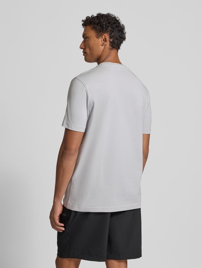 BOSS Green Regular fit T-shirt van katoenmix, model 'TEE' Lichtgrijs - 5
