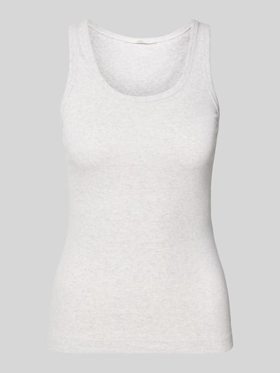 Lanius Tanktop in riblook Lichtgrijs gemêleerd - 2