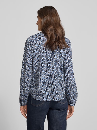 s.Oliver RED LABEL Loose Fit Blusenshirt aus reiner Viskose Blau 5