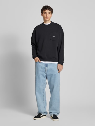 BLKVIS Sweatshirt met borstzak Zwart - 1