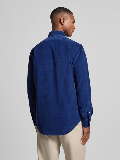 Polo Ralph Lauren Koszula casualowa o kroju regular fit z wyhaftowanym logo model ‘CORDUROY’ Ciemnoniebieski 5