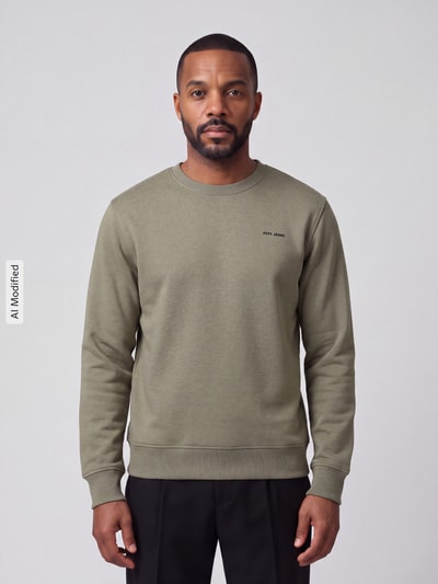 Pepe Jeans Regular Fit Sweatshirt Modell 'Jefferson' Khaki 4