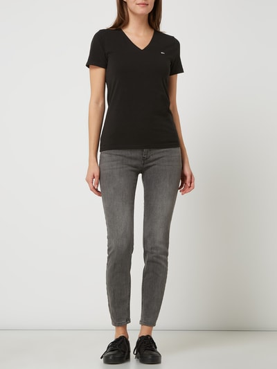 Tommy Jeans T-Shirt mit Stretch-Anteil  Schwarz 1