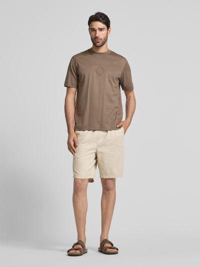 Matinique Regular Fit Bermudas aus Leinen-Baumwoll-Mix Modell 'barton' Ecru 1