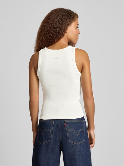 OH APRIL Tanktop in riblook, model 'Dany' Offwhite - 5