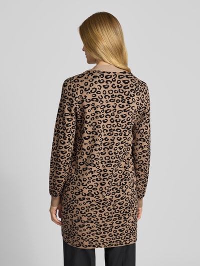 Vero Moda Regular fit cardigan van viscosemix, model 'NANCY' Beige gemêleerd - 5