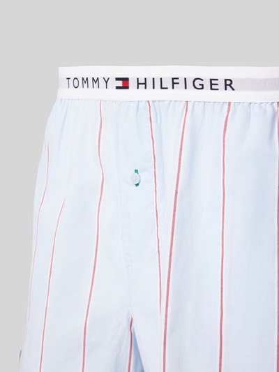 TOMMY HILFIGER Regular Fit Pyjama-Shorts mit elastischem Label-Bund Blau 2