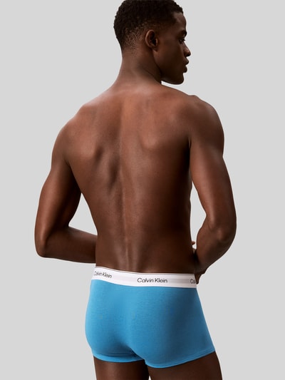 Calvin Klein Underwear Low Rise Trunk aus Baumwoll-Mix im 3er-Pack Blau 5