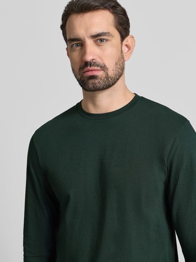 RAGMAN Shirt met lange mouwen en geribde ronde hals Flessengroen - 3