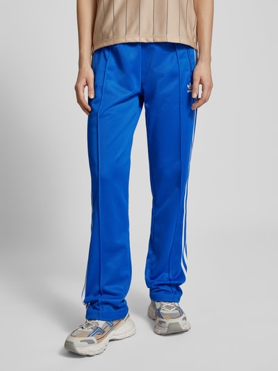 adidas Originals Straight Leg Sweatpants mit fixierten Bügelfalten Bleu Melange 4