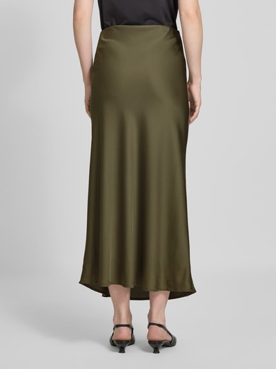 Vila Maxirok met elastische band, model 'VIELLETTE' Olijfgroen - 5