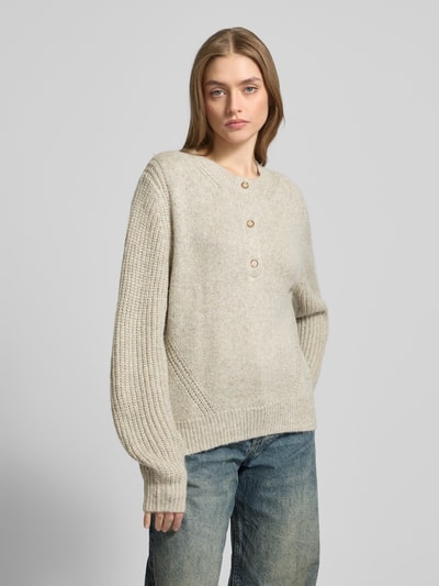 Pepe Jeans Strickpullover mit Rundhalsausschnitt Offwhite Melange 4