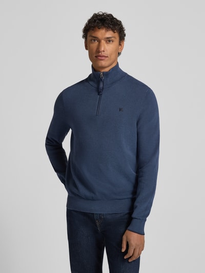 LERROS Gebreide pullover met schipperskraag Marineblauw - 4