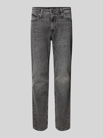 Jack & Jones Straight Fit Jeans im 5-Pocket-Design Modell 'CLARK' Mittelgrau 2