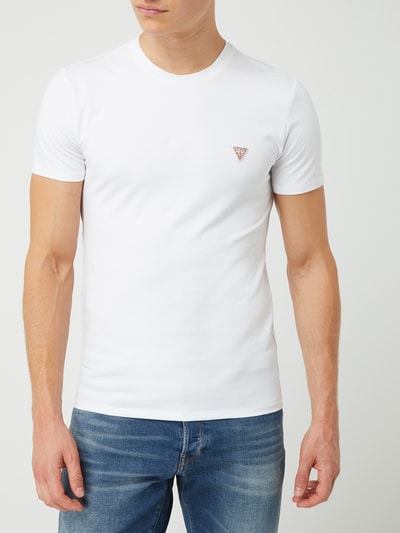 Guess T-shirt met logoprint  Wit - 4