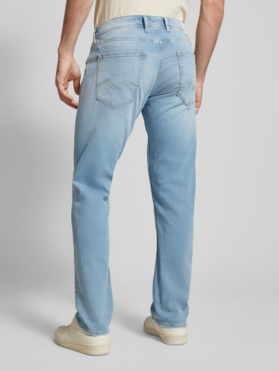 Replay Straight Fit Jeans im 5-Pocket-Design Modell 'GROVER' Jeansblau 5