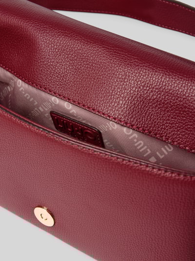 Liu Jo White Handtasche mit Label-Applikation und Schulterriemen Bordeaux 5