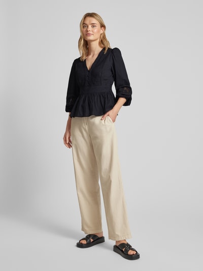 Vero Moda Blouse met V-hals, model 'JAMILLA' Zwart - 1