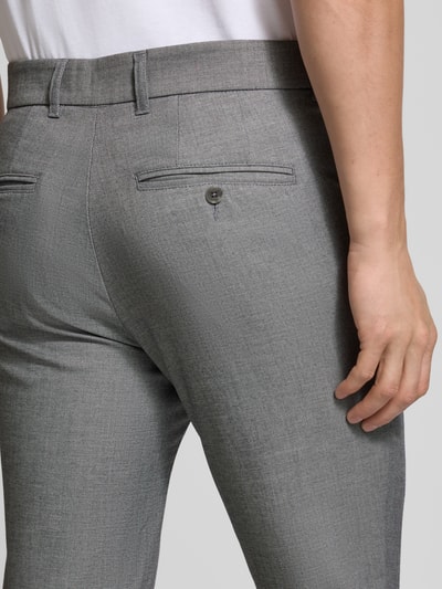 Matinique Stoffen broek met Franse steekzakken, model 'MAliam' Blauw - 3