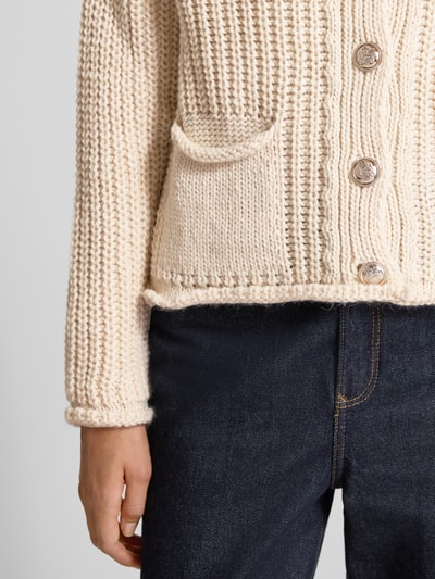 ZABAIONE Regular Fit Strickjacke mit Woll-Anteil Modell 'Da44lia' Beige 3