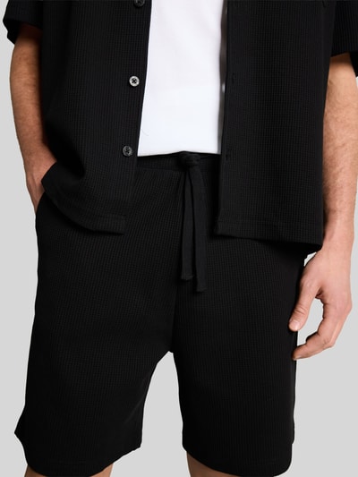 Tom Tailor Denim Regular Fit Sweatshorts aus Baumwoll-Mix Black 3