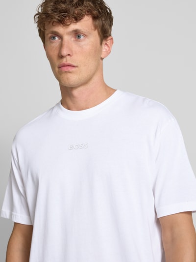 BOSS Green Relaxed Fit T-Shirt aus reiner Baumwolle Weiss 3