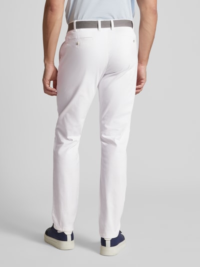 MCNEAL Slim Fit Chino mit Gürtel Weiss 5