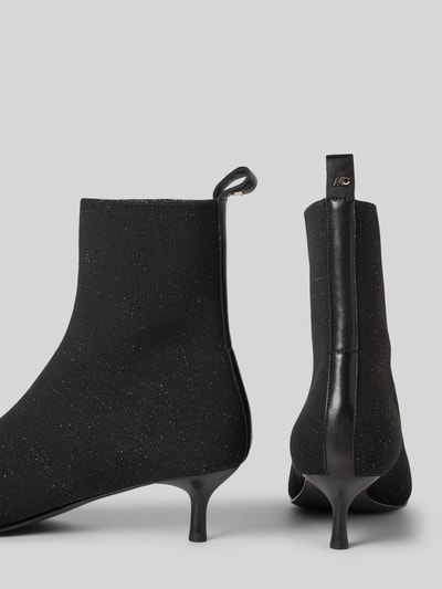 Marc Cain Bags & Shoes Laarsjes met logo-applicatie Metallic zwart gemêleerd - 2