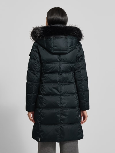 khujo Płaszcz pikowany o kroju regular fit z obszyciem ze sztucznego futra model ‘AKKIE’ Antracytowy 5