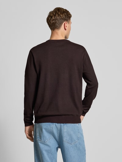 Blend Gebreide pullover met ronde hals, model 'Bruton' Bordeaux - 5