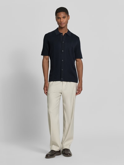 Marc O'Polo Regular Fit Freizeithemd aus reiner Baumwolle - Marc O'Polo × DFB Travel Collection Dunkelblau 1