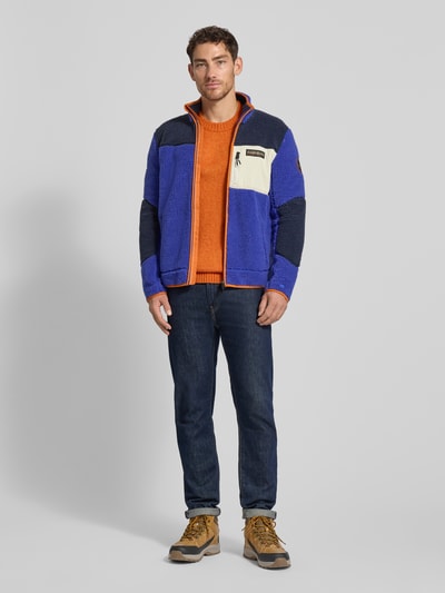 Napapijri Fleecejacke mit Reißverschlusstaschen Modell 'YUPIK' Royal 1