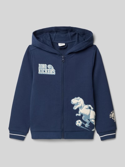 s.Oliver RED LABEL Bluza rozpinana o kroju regular fit z mieszanki bawełny Granatowy 1