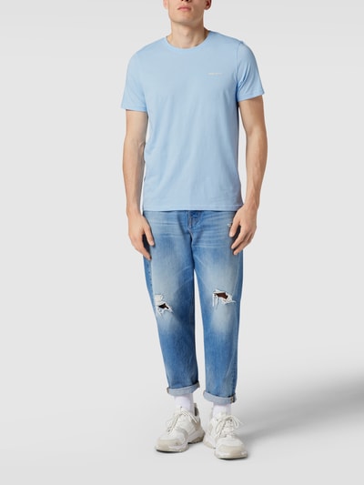 MCNEAL T-Shirt mit Label-Applikation Bleu meliert 1