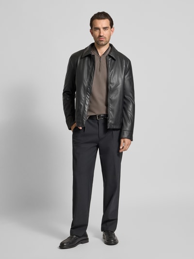 ARMANI EXCHANGE Poloshirt met korte ritssluiting Middengrijs - 1