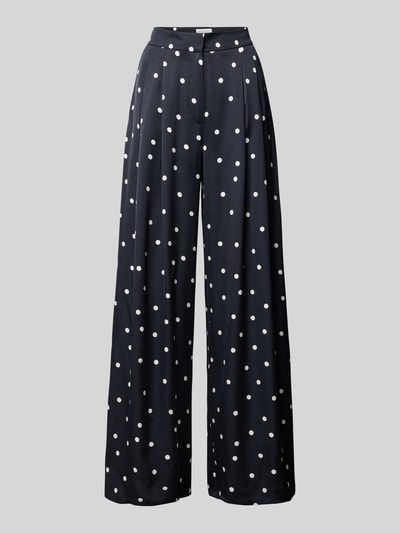 P&C* curated by GLAMOUR Wide leg stoffen broek met bandplooien Marineblauw - 2