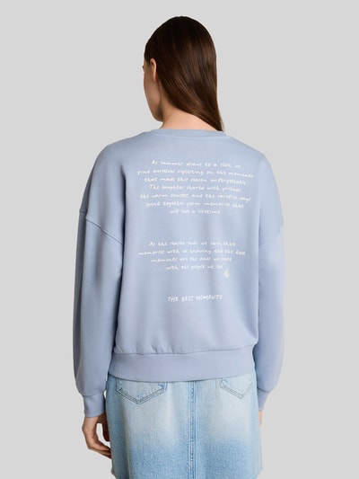 Tom Tailor Denim Loose Fit Sweatshirt aus reiner Baumwolle Bleu 5